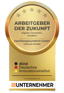 Auszeichnung "Arbeitgeber der Zukunft" von dem deutschen Innovationsinstitut.