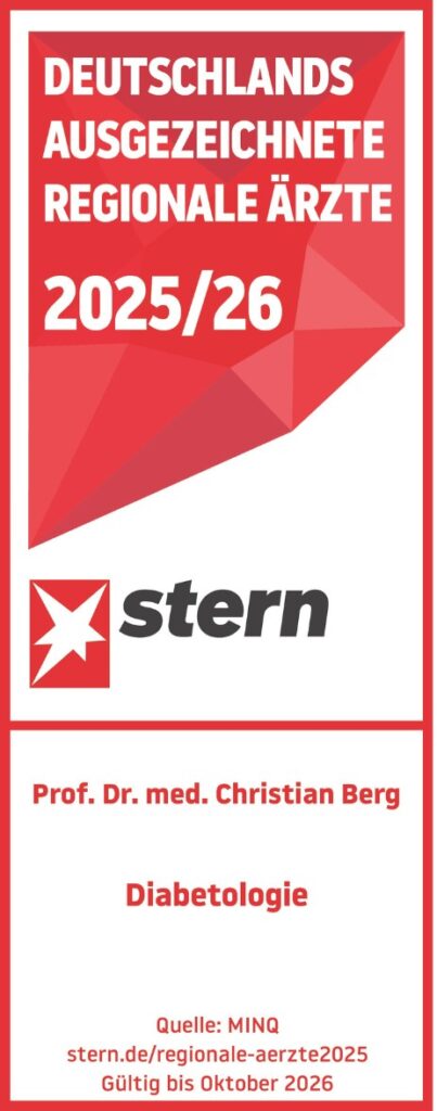 Dr Bergs Siegel des "Stern" Gesundheit - Deutschlands ausgezeichnete regionale Ärzte 2025/26